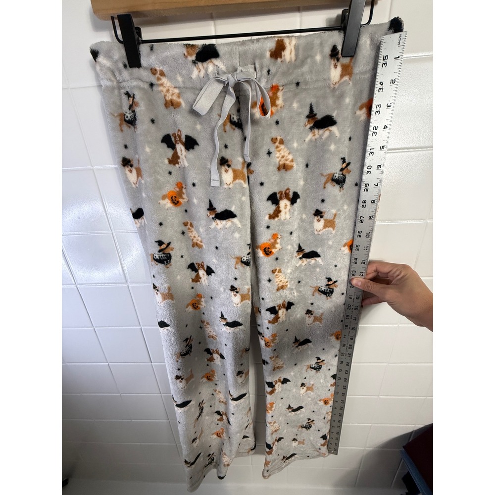 Daydream by Berkshire Halloween Dog Fleece Pajama Pants Grey Small - Picture 4 of 7